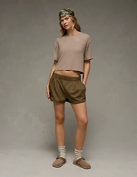 Short extensible à ceinture élastique AE