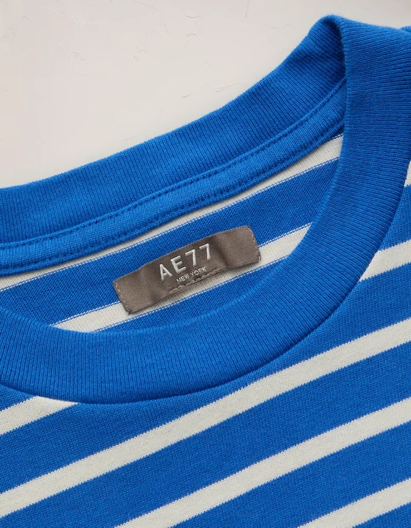 AE77 Boxy Long-Sleeve Stripe T-Shirt