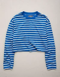AE77 Boxy Long-Sleeve Stripe T-Shirt