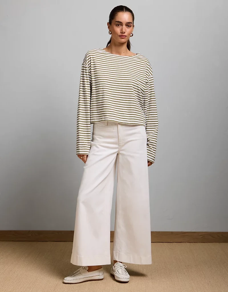 AE77 Long-Sleeve Boatneck Shirt