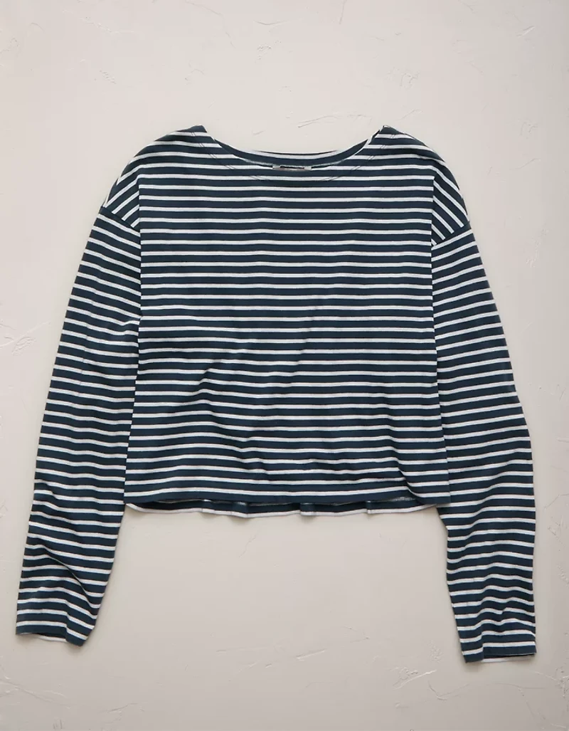 AE77 Long-Sleeve Boatneck Shirt