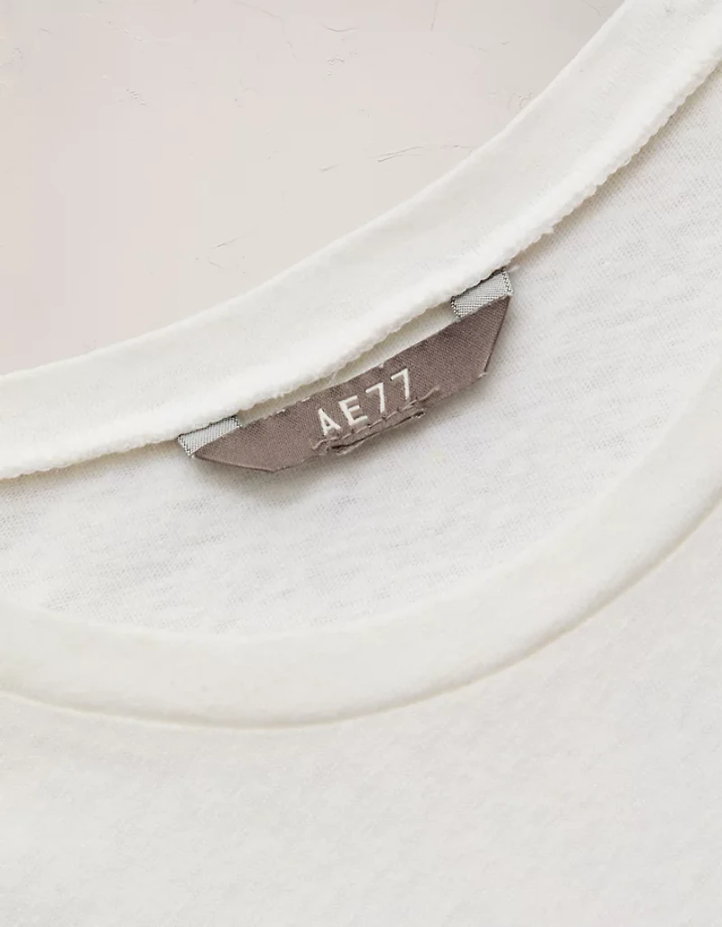 T-shirt en mélange de lin haut gamme AE77
