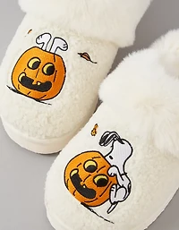 Pantoufles à motif de citrouilles Snoopy AE