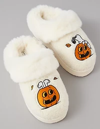 Pantoufles à motif de citrouilles Snoopy AE