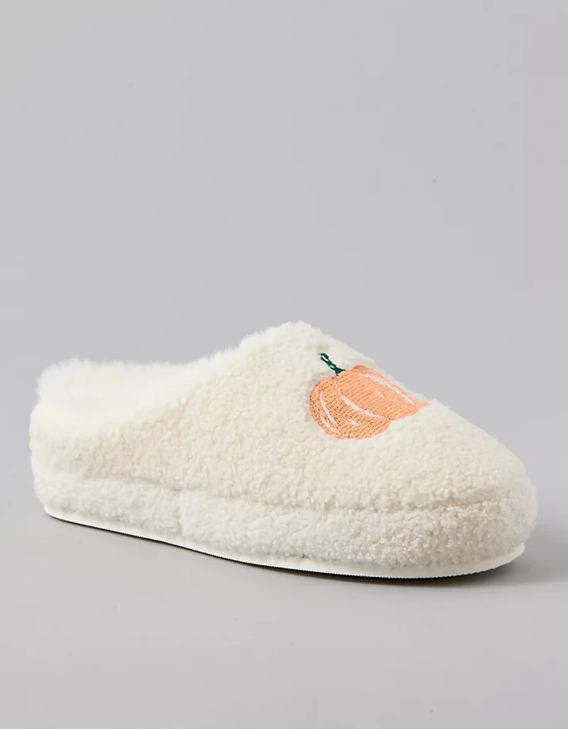 Pantoufles à motif de citrouilles AE
