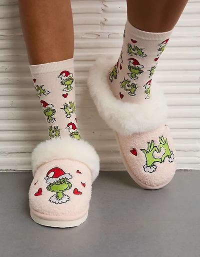 AE Grinch Scuff Slipper