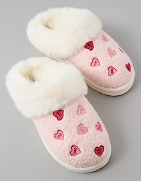 Pantoufle mule cœurs en bonbon AE