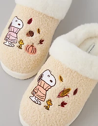 AE Snoopy Sweater Scuff Slipper
