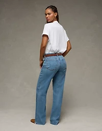 Jean-cigarette à taille haute en rondeur rigide et extensible AE