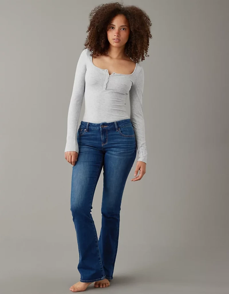 AE Next Level Curvy Low-Rise Kick Bootcut Jean