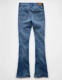 Jean à jambe semi-évasée seconde peau déchiré taille haute Next Level AE