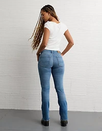 Jean à jambe semi-évasée seconde peau déchiré taille haute Next Level AE