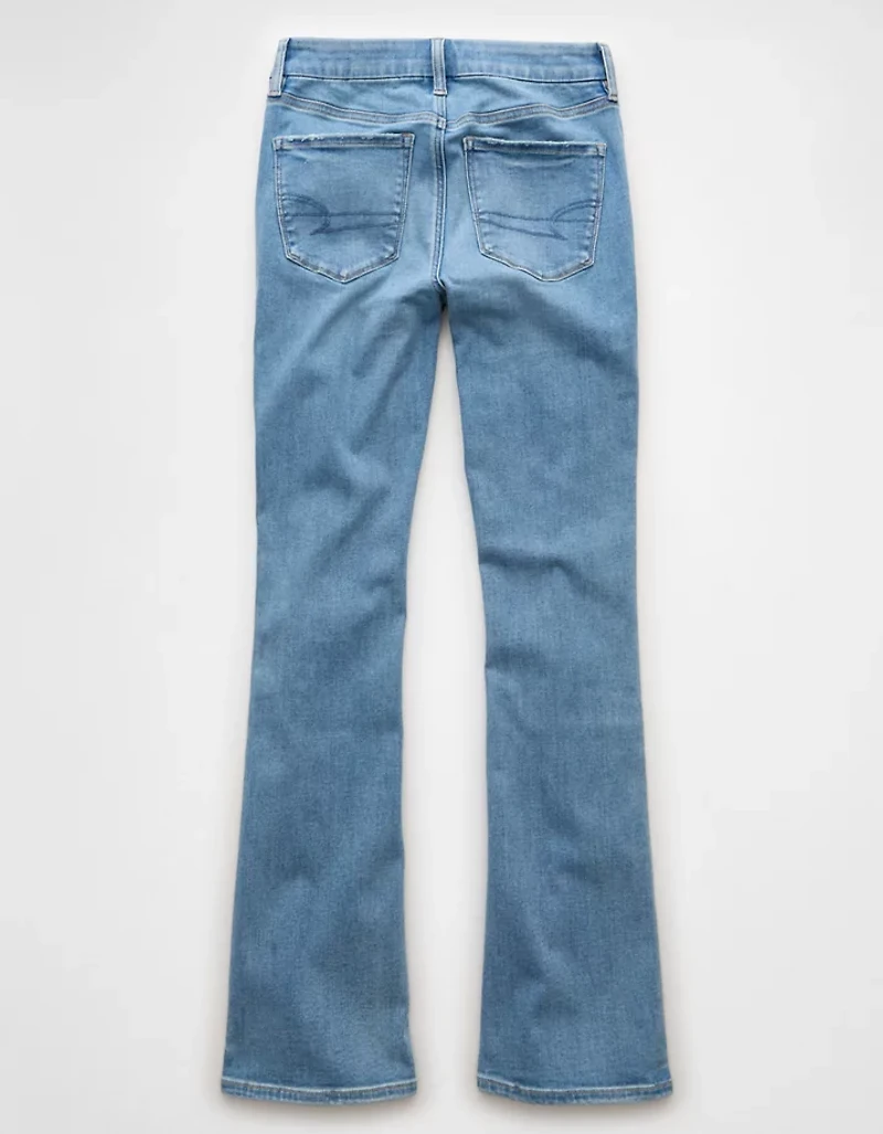 Jean moulant en rondeur à taille haute et jambe semi-évasée Luxe AE
