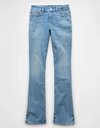 Jean moulant en rondeur à taille haute et jambe semi-évasée Luxe AE