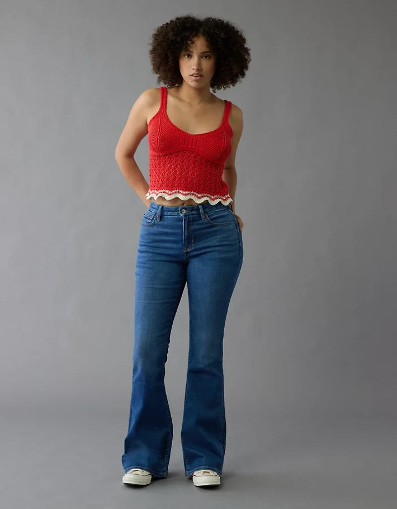 AE Curvy Super High-Waisted Flare Jean