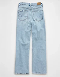 Jean-cigarette déchiré à taille haute rigide et extensible AE