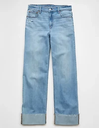 AE Stretch High-Waisted Stovepipe Cuffed Jean