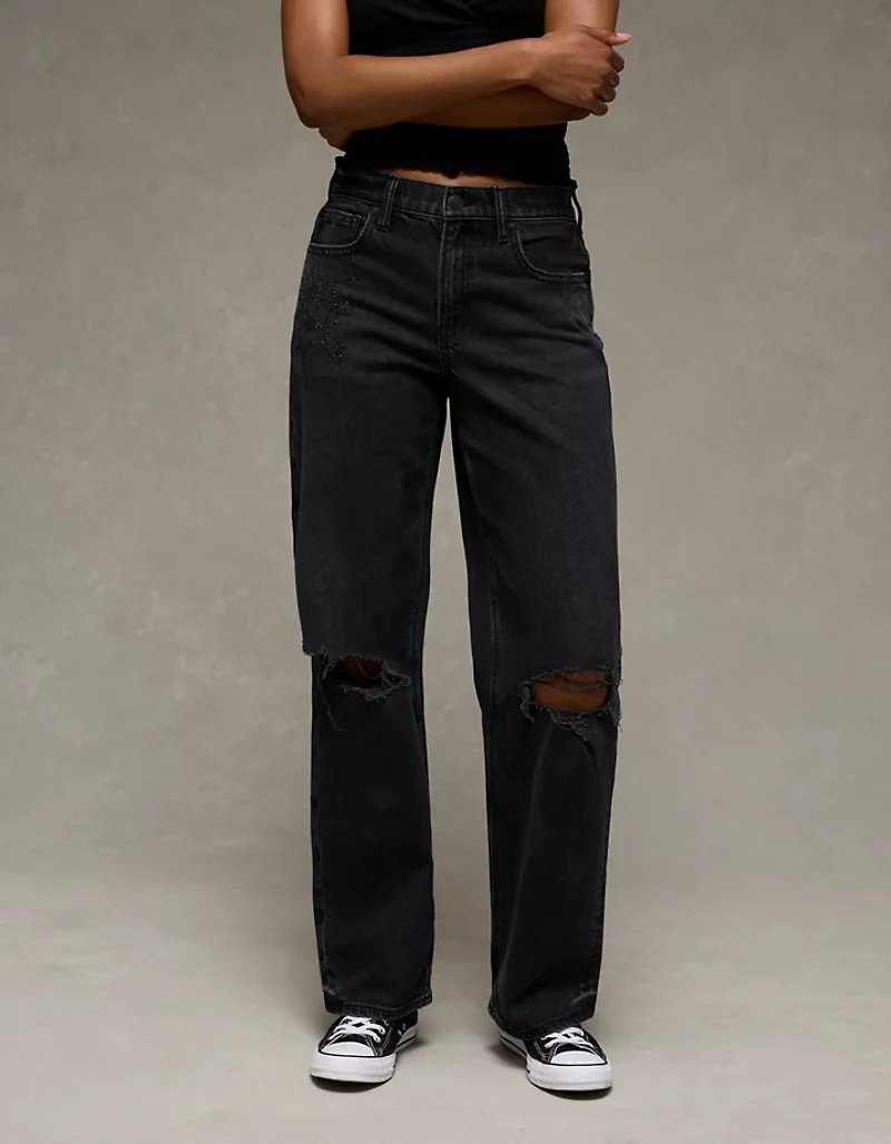AE Stretch High-Waisted Stovepipe Jean