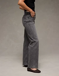 Jean-cigarette à taille haute imprimé peau de serpent extensible AE