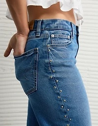 AE Stretch Studded High-Waisted Stovepipe Jean