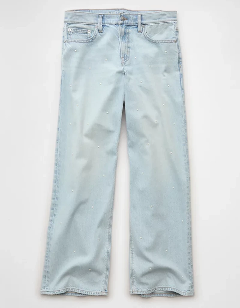 Jean-cigarette à taille haute extensible et rigide AE