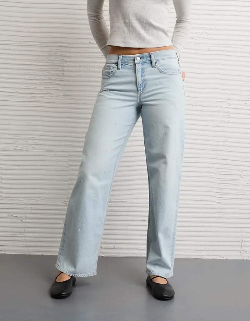 AE Embellished Strigid High-Waisted Stovepipe Jean