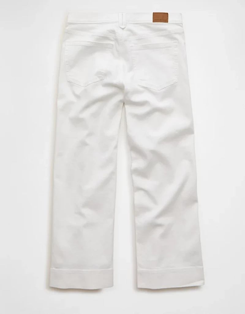 Jean-cigarette court à taille haute extensible AE