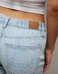 AE Stretch High-Waisted Laser Print Stovepipe Jean