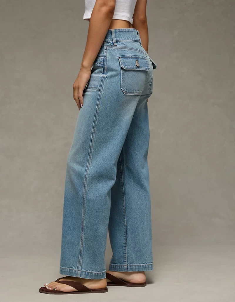 Jean-cigarette à taille haute AE