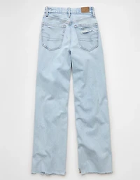 AE Strigid Curvy Ripped Super High-Waisted Baggy Straight Jean