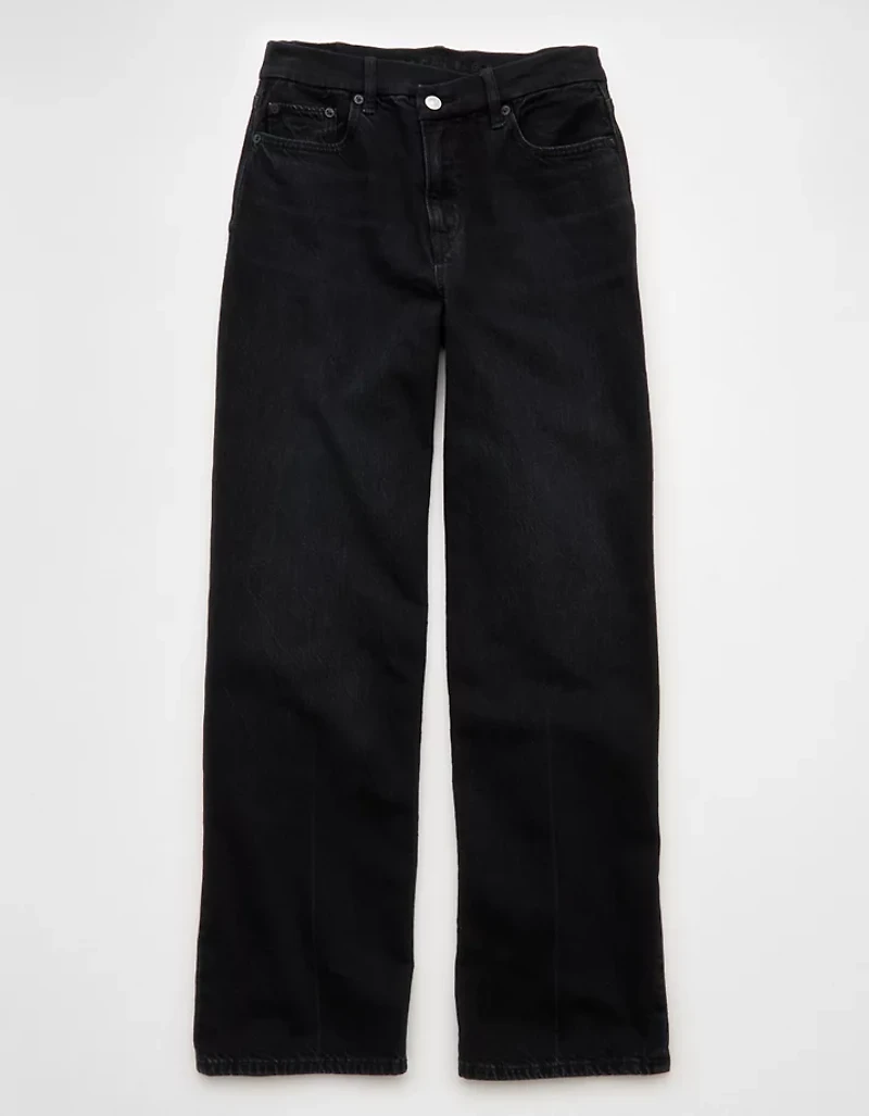 AE Strigid Curvy Super High-Waisted Baggy Straight Jean