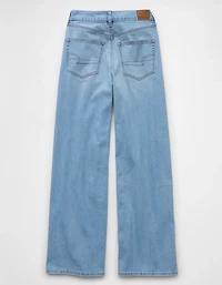 AE Dreamy Drape Stretch Curvy Super High-Waisted Baggy Wide-Leg Jean
