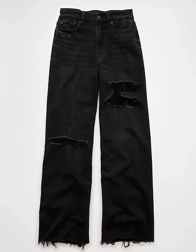AE Dreamy Drape Stretch Curvy Super High-Waisted Baggy Wide-Leg Jean