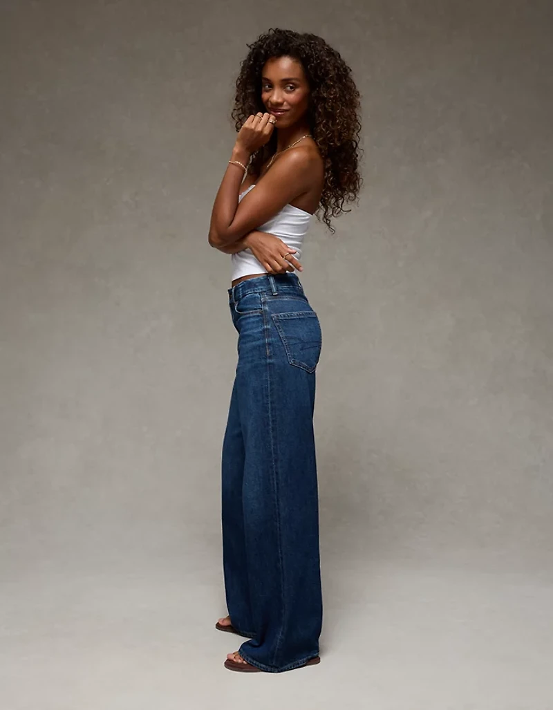 AE Curvy Super High-Waisted Baggy Wide-Leg Jean