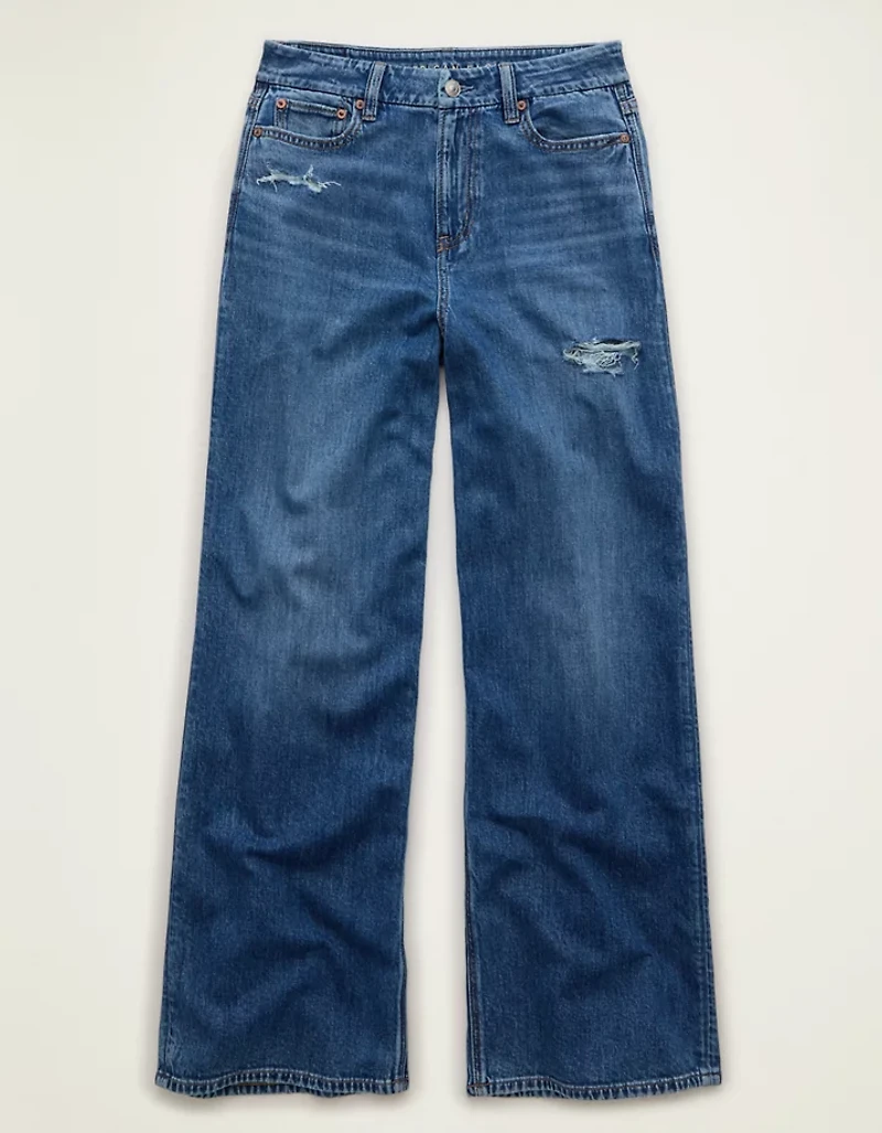 AE Curvy Super High-Waisted Baggy Wide-Leg Jean