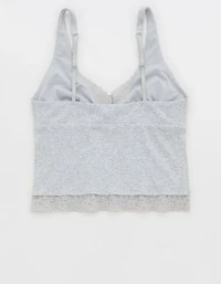 Superchill Cotton Rib Vintage Lace Tank Top