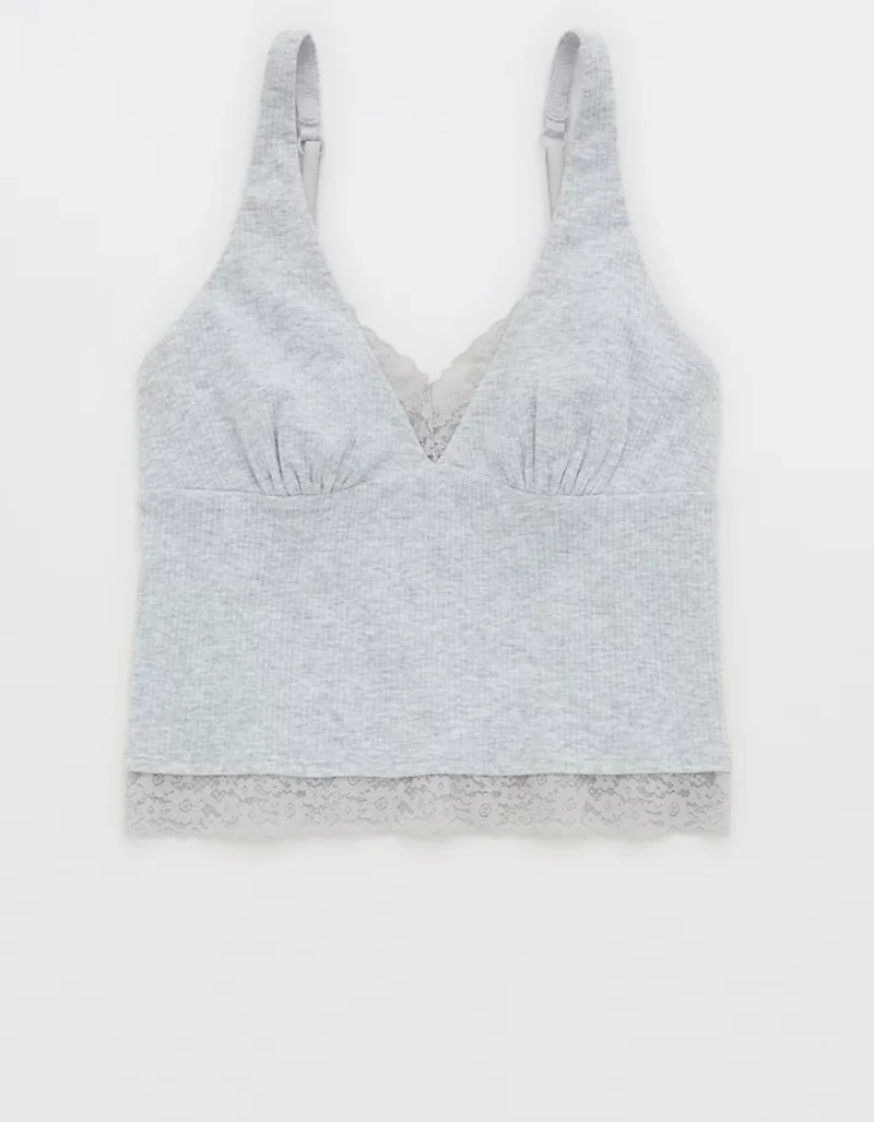 Superchill Cotton Rib Vintage Lace Tank Top