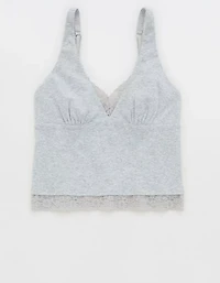 Superchill Cotton Rib Vintage Lace Tank Top