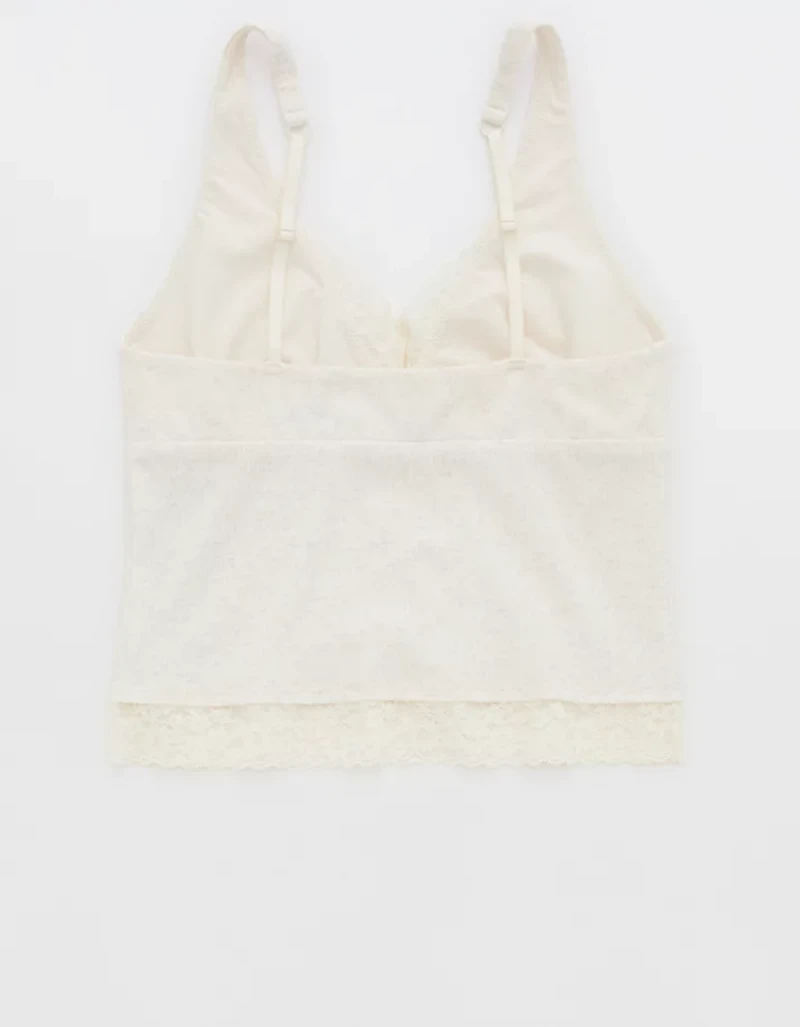 Superchill Cotton Rib Vintage Lace Tank Top