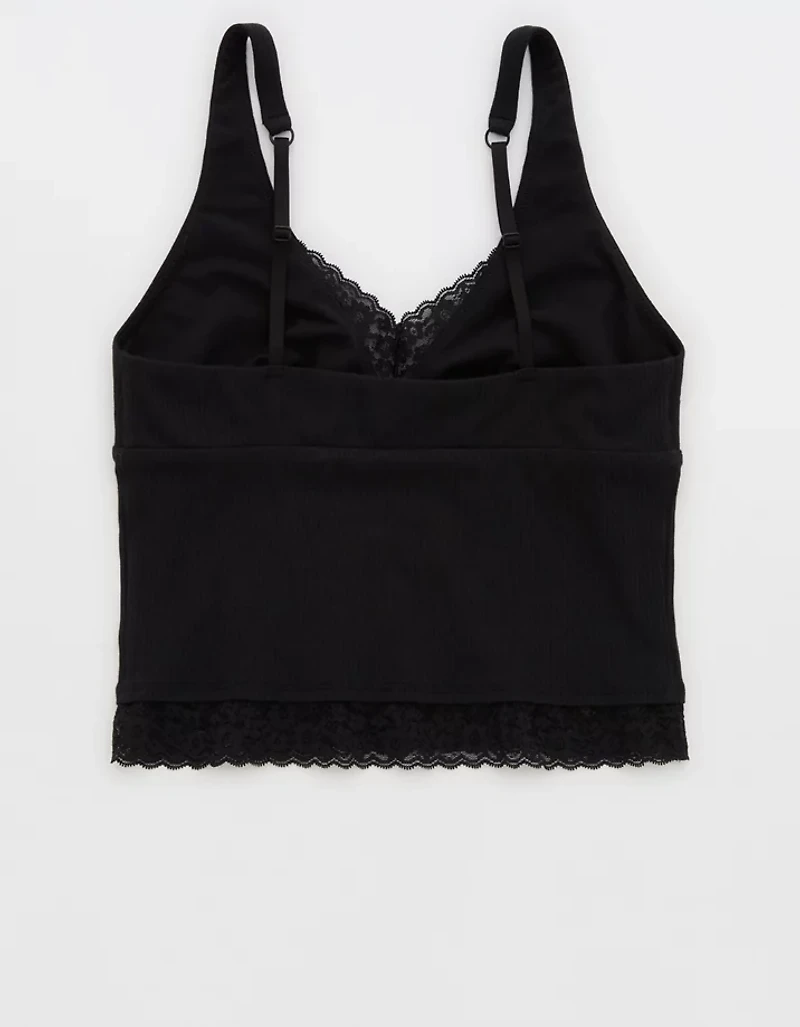 Superchill Cotton Rib Vintage Lace Tank Top