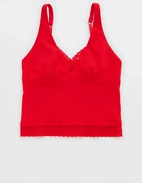 Superchill Cotton Rib Vintage Lace Tank Top