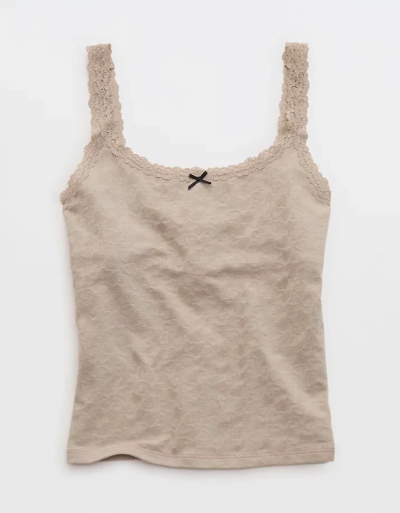 Superchill Cotton Heart Jacquard Tank Top