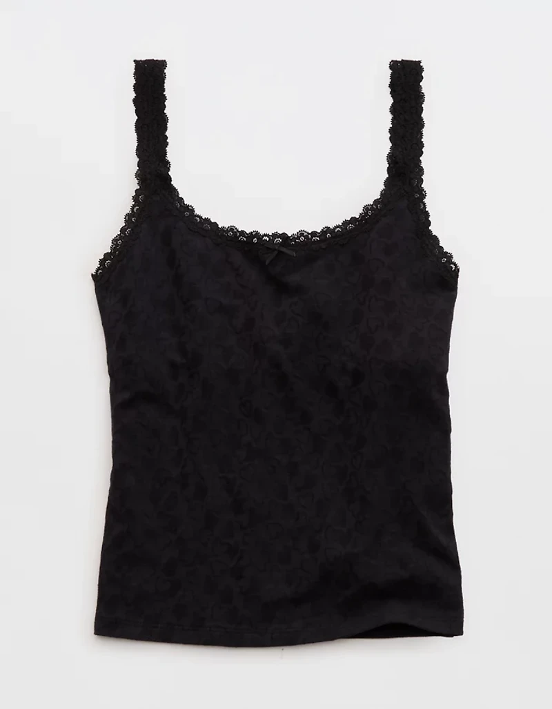 Superchill Cotton Heart Jacquard Tank Top