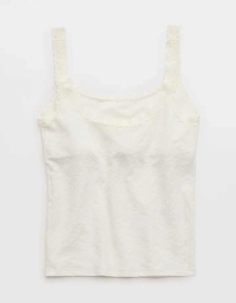Superchill Cotton Heart Jacquard Tank Top
