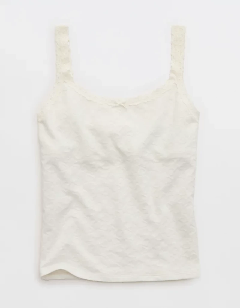 Superchill Cotton Heart Jacquard Tank Top