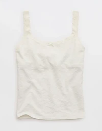 Superchill Cotton Heart Jacquard Tank Top