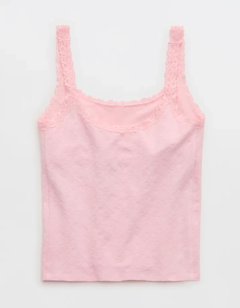 Superchill Cotton Heart Jacquard Tank Top