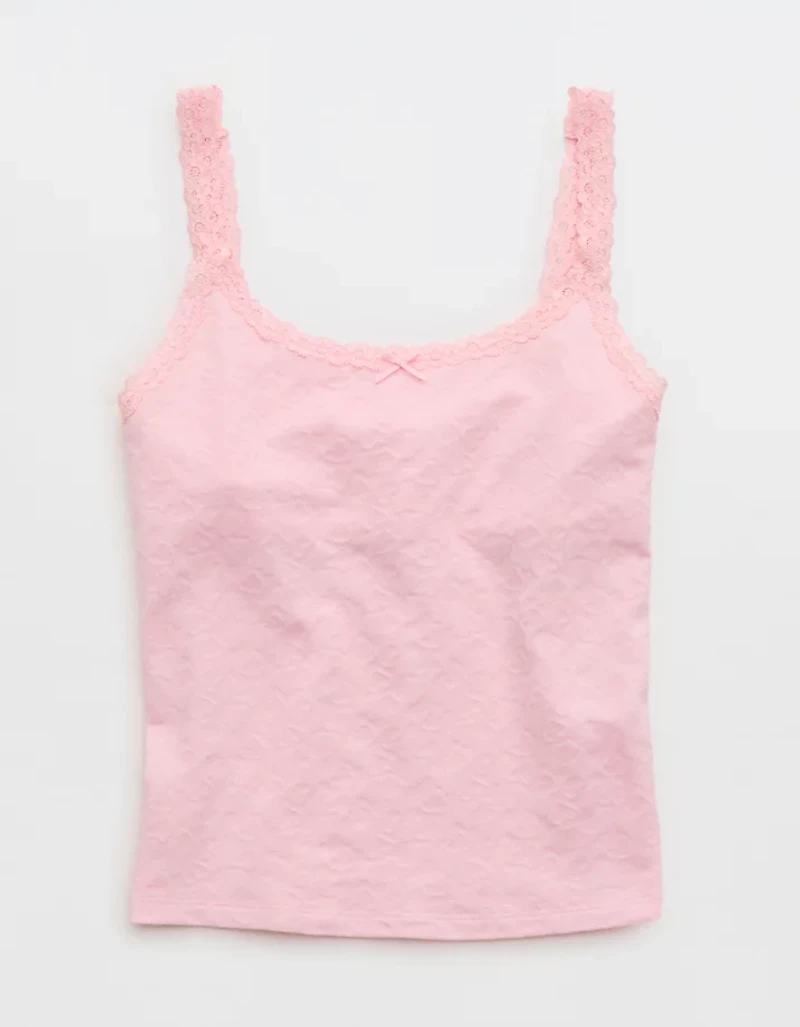Superchill Cotton Heart Jacquard Tank Top