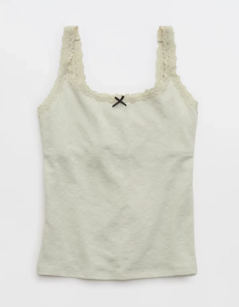 Superchill Cotton Heart Jacquard Tank Top