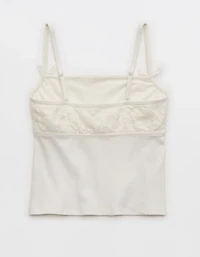 Superchill Cotton Rib Festival Lace Tank Top